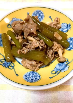 初夏の味覚☆フキと豚肉のうま煮-レシピのメイン写真