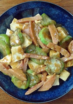 ナーベラー（ヘチマ）の味噌煮込み-レシピのメイン写真