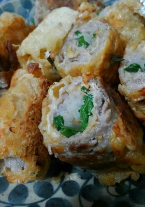 パリパリの豚肉の油揚げ巻き-レシピのメイン写真