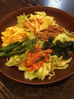 納豆キムチ冷やし中華-レシピのメイン写真