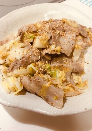 簡単、豚キャベツの胡麻だれ味-レシピのメイン写真