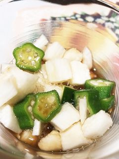 長芋とオクラのめんつゆ和え-レシピのメイン写真