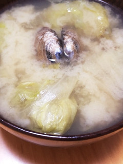 アサリとレタスのお味噌汁-レシピのメイン写真