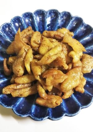 *~クミン香る鶏皮~*カレー風味-レシピのメイン写真