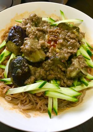 辛ウマちゅるん!麻婆茄子の坦々冷麺☆★-レシピのメイン写真