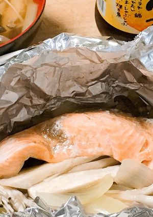 簡単☆美味しい！鮭のホイル焼き-レシピのメイン写真