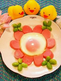 お花の目玉焼き♪-レシピのメイン写真