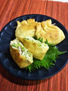 油揚げの包み焼き☆~ツナキャベチーズ~☆-レシピのメイン写真