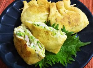 油揚げの包み焼き☆～ツナキャベチーズ～☆-レシピのメイン写真