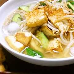 รูปของ 不思議食感♪きゅうりと厚揚げの冷麺