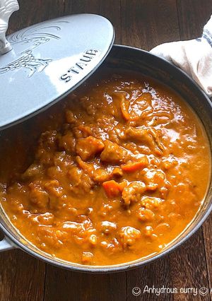 うまっ絶品！STAUBで牛すじ無水カレー-レシピのメイン写真