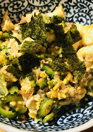 中華みそ+豚肉＆豆腐のゴーヤチャンプルー-レシピのメイン写真