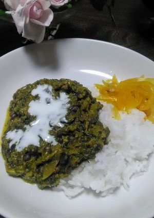 女王様　よもぎカレー　-レシピのメイン写真