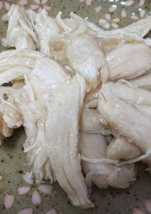 簡単・サラダチキンで水晶鶏-レシピのメイン写真