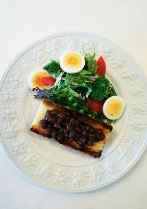 茹で小豆とバターのトースト-レシピのメイン写真