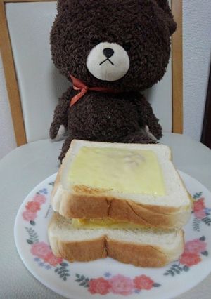 3スライスチーズバーガー的パン-レシピのメイン写真
