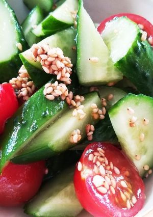 5分でできる！納豆のタレで夏野菜和え-レシピのメイン写真