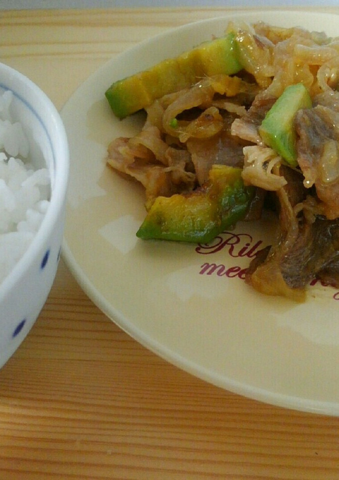 アボカドと豚のしょうが焼き-レシピのメイン写真