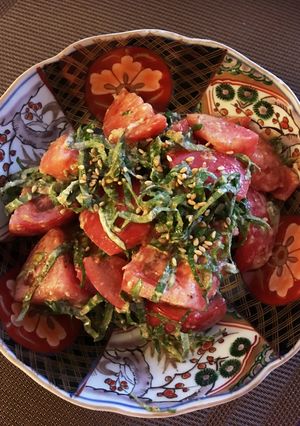 ＊大葉とトマトの生姜胡麻マヨ和え＊-レシピのメイン写真