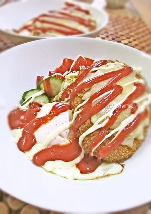 オッサンの簡単チーズコロッケ丼-レシピのメイン写真