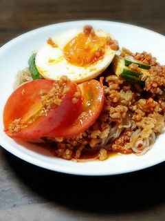 ふるる冷麺 鶏そぼろだし-レシピのメイン写真
