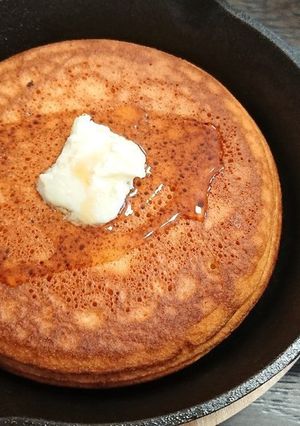 スキレットでフワフワホットケーキ-レシピのメイン写真