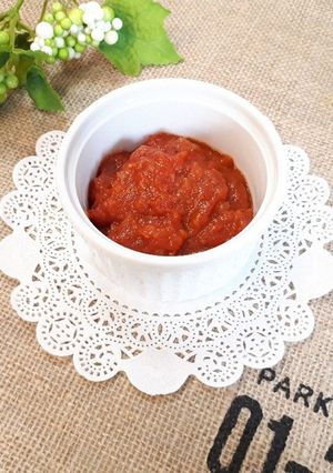 水煮トマト缶で手作りピザソース♪-レシピのメイン写真