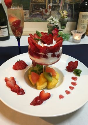 *･チアシードヨーグルトいちごパフェ｡*-レシピのメイン写真
