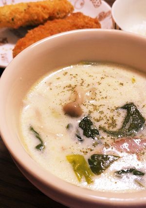 チンゲン菜のミルクスープ-レシピのメイン写真