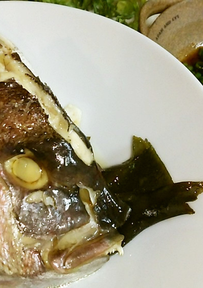 鯛のあらで♪たいの酒蒸し-レシピのメイン写真