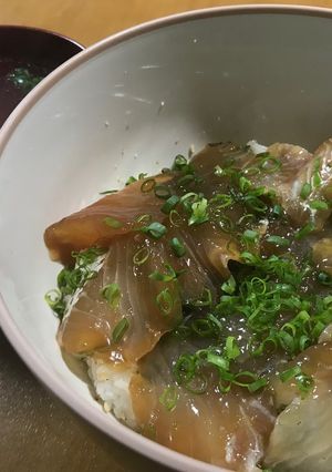 スズキ（シーバス）で漬け丼♪-レシピのメイン写真