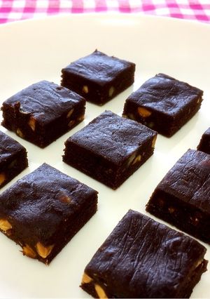 ミロ＋麦こがしで☆焼かずにブラウニー風-レシピのメイン写真