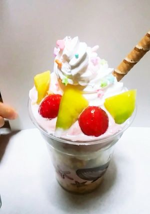 パフェ(いちご・メロン)-レシピのメイン写真