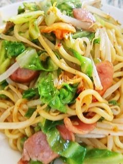 アゴだしが決めて☆キムチ焼きそば-レシピのメイン写真