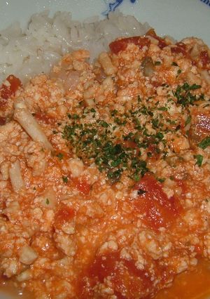 真っ赤なぶっかけごはん-レシピのメイン写真