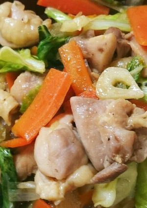☆鶏もも肉のニンニク野菜炒め-レシピのメイン写真