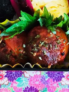 ミニトマトのミートボール詰め-レシピのメイン写真