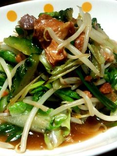 焼鳥缶で甘辛野菜炒め-レシピのメイン写真