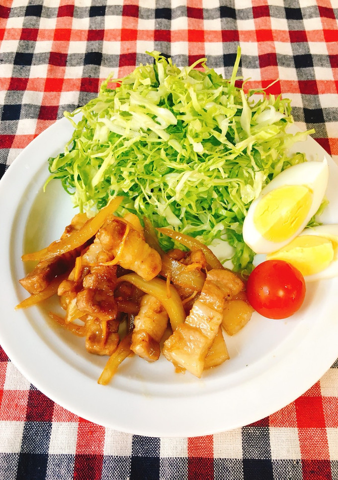 豚のしょうが焼き(豚バラブロック使用)-レシピのメイン写真