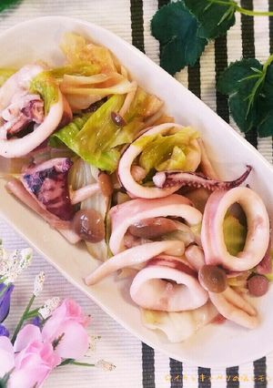 ♥イカとキャベツの塩レモン炒め♥-レシピのメイン写真