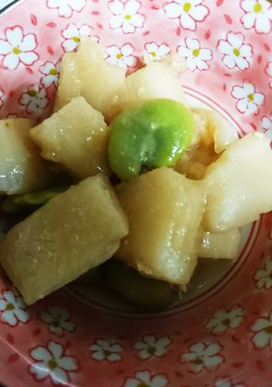 長芋とそら豆の甘味噌煮-レシピのメイン写真