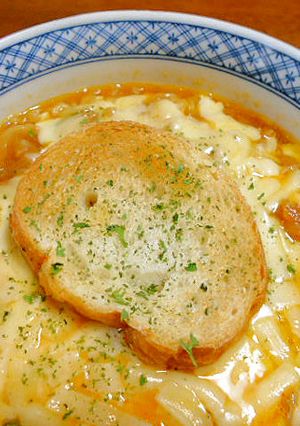 オニオングラタンスープ風辛ラーメン-レシピのメイン写真
