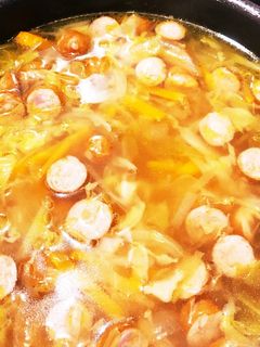 キャベツとウィンナーのスープ♬-レシピのメイン写真