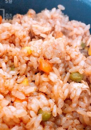 【簡単】炊飯器でケチャップライス-レシピのメイン写真
