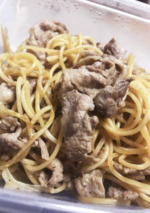 豚バラ和風パスタ-レシピのメイン写真