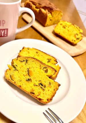 簡単！混ぜて焼くだけ米粉かぼちゃパウンドケーキ🎃-レシピのメイン写真