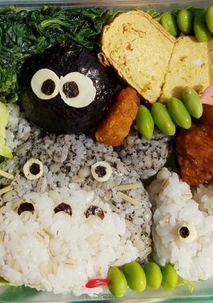 かわいいトトロのキャラ弁☆-レシピのメイン写真