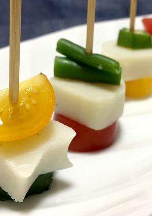 父の日に☆柚子胡椒香るかまぼこピンチョス-レシピのメイン写真