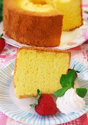♥生クリームのリッチシフォンケーキ♥-レシピのメイン写真