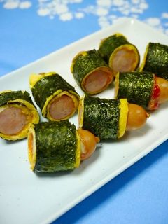 お弁当!シャウエッセン☆たまご海苔巻き-レシピのメイン写真